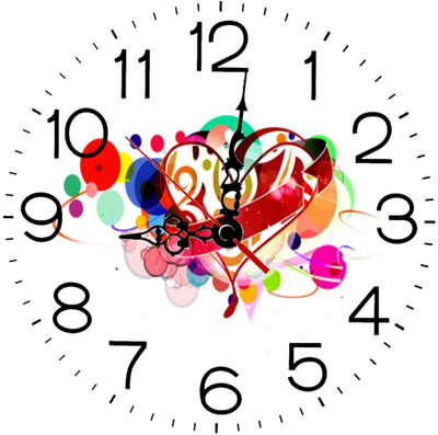 28% OFF on Ellicon 78 Heart Design Analog Wall Clock White 28% OFF on Ellicon 78 Heart Design Analog Wall Clock White