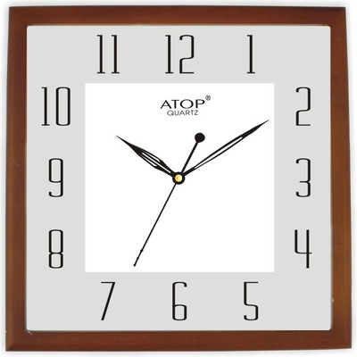Atop AQ-157 Analog Wall Clock Brown Atop AQ-157 Analog Wall Clock Brown
