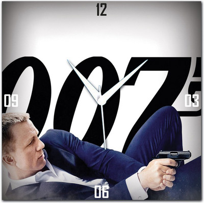 70% OFF on WebPlaza James Bond Analog Wall Clock Multicolor