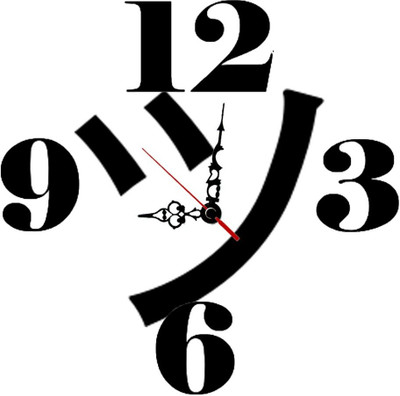 28% OFF on Ellicon 4 Smiley Face Analog Wall Clock White