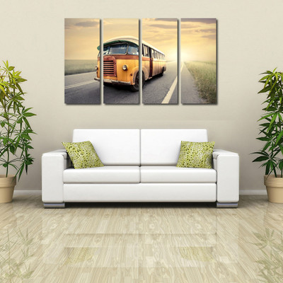 33% OFF on 999Store Multiple Frames Printed Bus like Modern Wall Art Painting - 4 Frames (127x76 Cm) 33% OFF on 999Store Multiple Frames Printed Bus like Modern Wall Art Painting - 4 Frames (127x76 Cm)