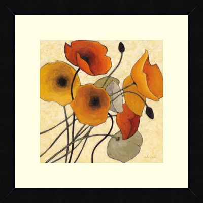 19% OFF on ART4U Pumpkin Poppies II - Framed Print 16 inch x 16 inch 16 inch X inch 16, Multicolor