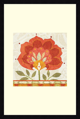 24% OFF on ART4U Ikat Bloom I - Framed Print 24 inch x 36 inch 36 inch X inch 24, Multicolor