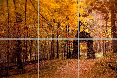 51% OFF on Go Hooked Yellow Mdf 6 Panel Wallpaper