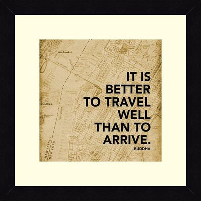 19% OFF on ART4U Travel Well Map - Framed Print 16 inch x 16 inch 16 inch X inch 16, Multicolor