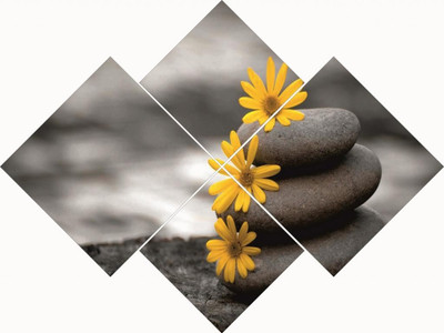 51% OFF on Go Hooked Gray And Yellow MDF 4 Panel Wallpaper 51% OFF on Go Hooked Gray And Yellow MDF 4 Panel Wallpaper