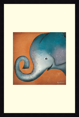 24% OFF on ART4U Elephant WOW - Framed Print 24 inch x 36 inch 36 inch X inch 24, Multicolor