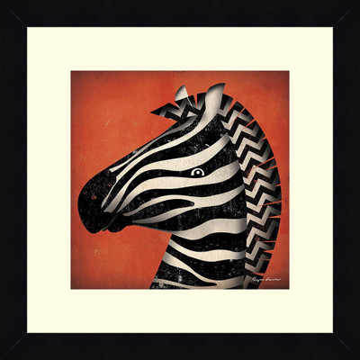 19% OFF on ART4U Zebra WOW - Framed Print 16 inch x 16 inch 16 inch X inch 16, Multicolor