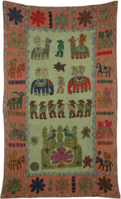 60% OFF on Rajrang WHG06347 Brown, Green, Blue