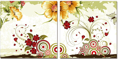 51% OFF on Go Hooked 2 Panel Wall Decor