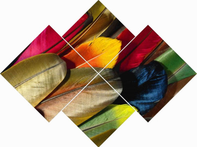 51% OFF on Go Hooked Pink And Yellow Mdf 4 Panel Wallpaper 51% OFF on Go Hooked Pink And Yellow Mdf 4 Panel Wallpaper