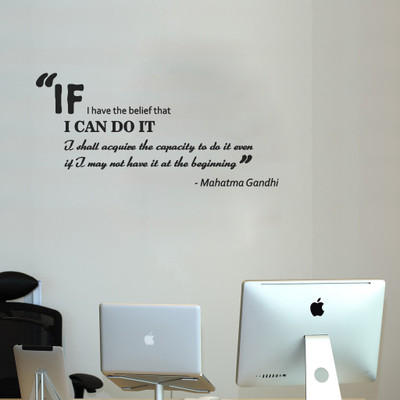 29% OFF on Highbeam Studio Gandhi Quote - Large Black