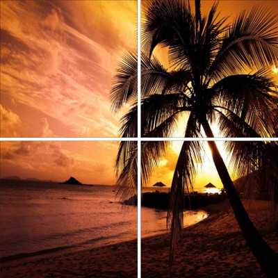 33% OFF on Go Hooked Mdf 3 Panel Wallpaper