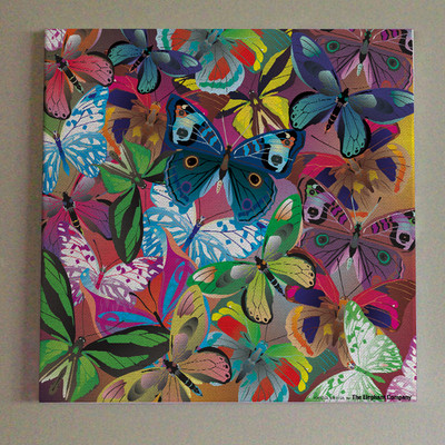 The Elephant Company Wall Art Butterfly Collage Medium Multicolor