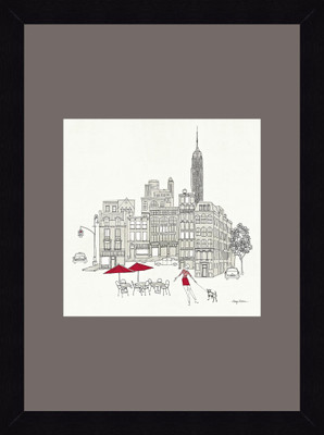 19% OFF on ART4U World Cafe III - NYC Red - Framed Print 16 inch x 22 inch 22 inch X inch 16, Multicolor
