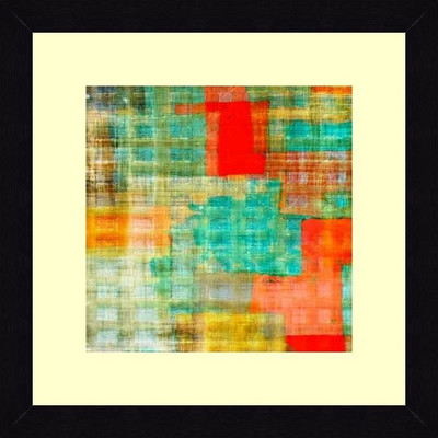 19% OFF on ART4U Teal and Orange II - Framed Print 16 inch x 16 inch 16 inch X inch 16, Multicolor