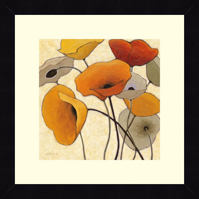 19% OFF on ART4U Pumpkin Poppies III - Framed Print 16 inch x 16 inch 16 inch X inch 16, Multicolor