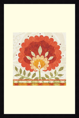 24% OFF on ART4U Ikat Bloom II - Framed Print 24 inch x 36 inch 36 inch X inch 24, Multicolor