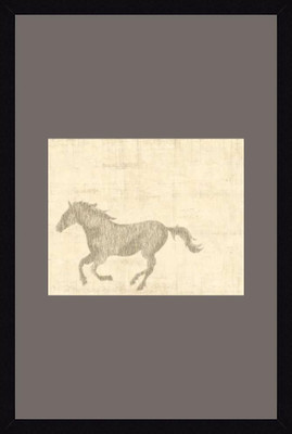 24% OFF on ART4U Vintage Horse II - Framed Print 24 inch x 36 inch 36 inch X inch 24, Multicolor