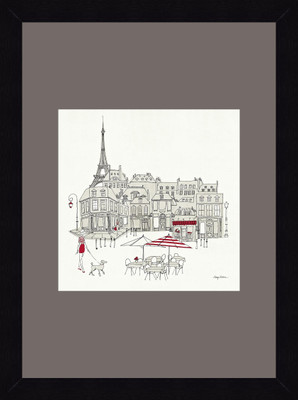 19% OFF on ART4U World Cafe II - Paris Red - Framed Print 16 inch x 22 inch 22 inch X inch 16, Multicolor