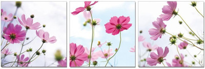 50% OFF on Go Hooked Orange And Yellow Mdf 3 Panel Wallpaper