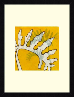 25% OFF on ART4U Gold Batik Botanical VI - Framed Print 20 inch x 26 inch 26 inch X inch 20, Multicolor