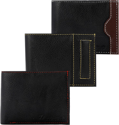 83% OFF on Elligator Men Formal Black Genuine Leather Wallet