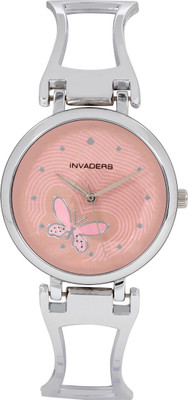 73% OFF on Invaders 67558-SCPNK Butterfly Analog Watch - For Women 73% OFF on Invaders 67558-SCPNK Butterfly Analog Watch - For Women