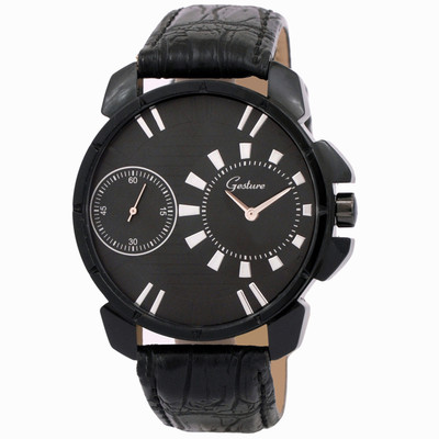 66% OFF on Gesture Gesture Elegant 3038-BK Dual Time Watch Analog Watch - For Men 66% OFF on Gesture Gesture Elegant 3038-BK Dual Time Watch Analog Watch - For Men