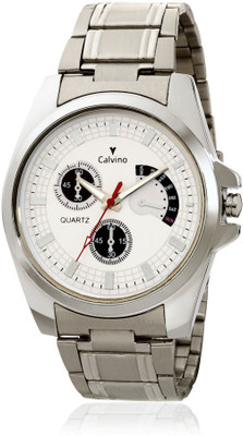 57% OFF on Calvino UTC-CGAC-1420-11_White Vogue Analog Watch - For Men 57% OFF on Calvino UTC-CGAC-1420-11_White Vogue Analog Watch - For Men