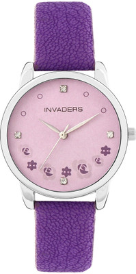 78% OFF on Invaders 67531-PSPPL Floral Analog Watch - For Women 78% OFF on Invaders 67531-PSPPL Floral Analog Watch - For Women