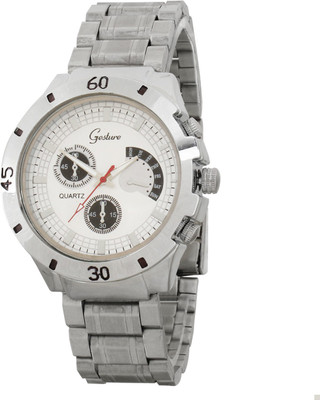 60% OFF on Gesture Chrono Type White Modest Analog Watch - For Men 60% OFF on Gesture Chrono Type White Modest Analog Watch - For Men