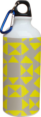 60% OFF on Tiedribbons Yellow And Gray Color Pattern_side 600 ml Water Bottle
