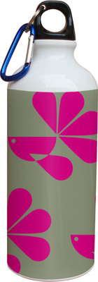 55% OFF on Tiedribbons Pink And Gray Floral Pattern 600 ml Water Bottle