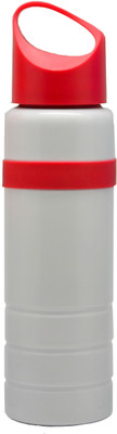 Omada 650 ml Water Bottle Set of 1, White, Red Omada 650 ml Water Bottle Set of 1, White, Red