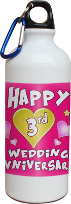 63% OFF on Tiedribbons 3rd Happy Anniversary White Travel 600 ml Water Bottle 63% OFF on Tiedribbons 3rd Happy Anniversary White Travel 600 ml Water Bottle