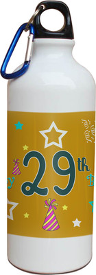 63% OFF on Tiedribbons 29th Happy Birthday White Travel 600 ml Water Bottle
