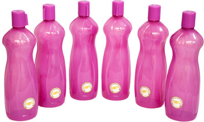 Harshpet Fridge Series 1000 ml Water Bottles Set of 6, Violet Harshpet Fridge Series 1000 ml Water Bottles Set of 6, Violet