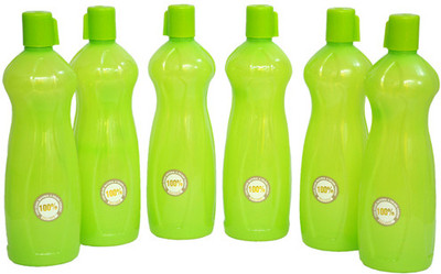 Harshpet Fridge Series 1000 ml Water Bottles Set of 6, Green Harshpet Fridge Series 1000 ml Water Bottles Set of 6, Green