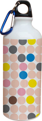 55% OFF on Tiedribbons Colorfull Dots Pattern 600 ml Water Bottle