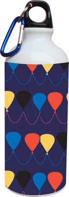 60% OFF on Tiedribbons Blue Background And Pink And Red Balloon 600 ml Water Bottle