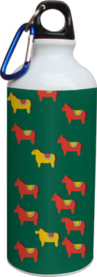 55% OFF on Tiedribbons Red And Yellow Horse Pattern 600 ml Water Bottle