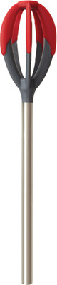 Tovolo Better Batter & Scrape Tool - Red Color Silicone, Stainless Steel Spiral Whisk