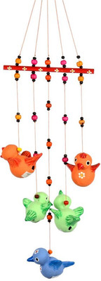 50% OFF on ExclusiveLane Handpainted Flying Bird Hanging Multicolour Terracotta Windchime 50% OFF on ExclusiveLane Handpainted Flying Bird Hanging Multicolour Terracotta Windchime