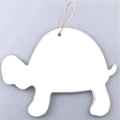 32% OFF on Purpledip White Wooden Tortoise Hanging Ornaments