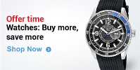 Buy Watches worth 1999 or more - get 15% off, 2999 or more - get 20% off & 4999 or more - get 25%