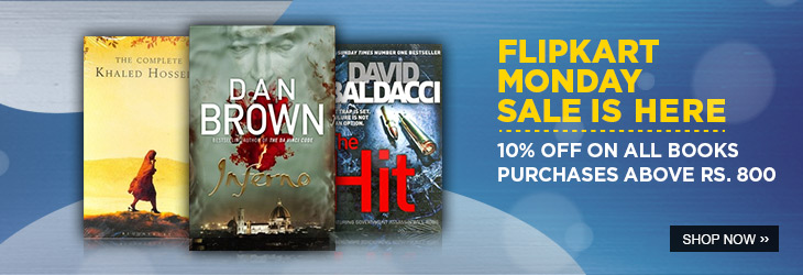 Flipkart Monday Sale : 10% Off on Books