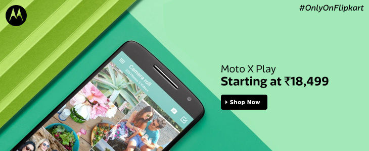 Moto X Play Starting at Rs. 18499