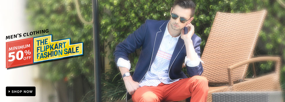 MINIMUM 50% OFF on Men's Clothing