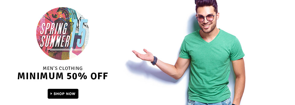 MINIMUM 50% OFF on Men's Clothing